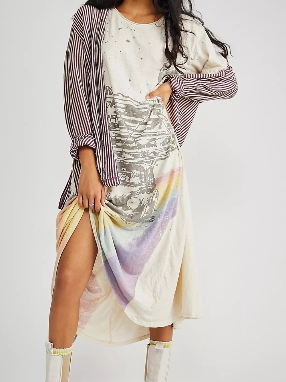 NWT- Magnolia Pearl Happy T Dress (OS)